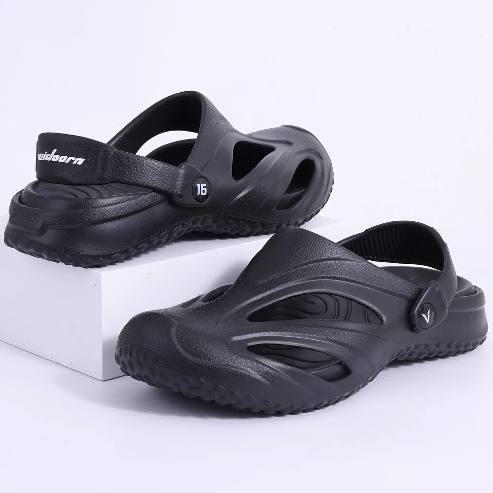 

Comwarm Fashion Men Beach Sandals Men's Hole Clogs Sandals Summer Unisex Garden Sandals Arch support Home EVA Bathroom Slippers