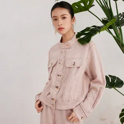K3053W High quality luxury women's clothing for spring and summer, French linen jacket