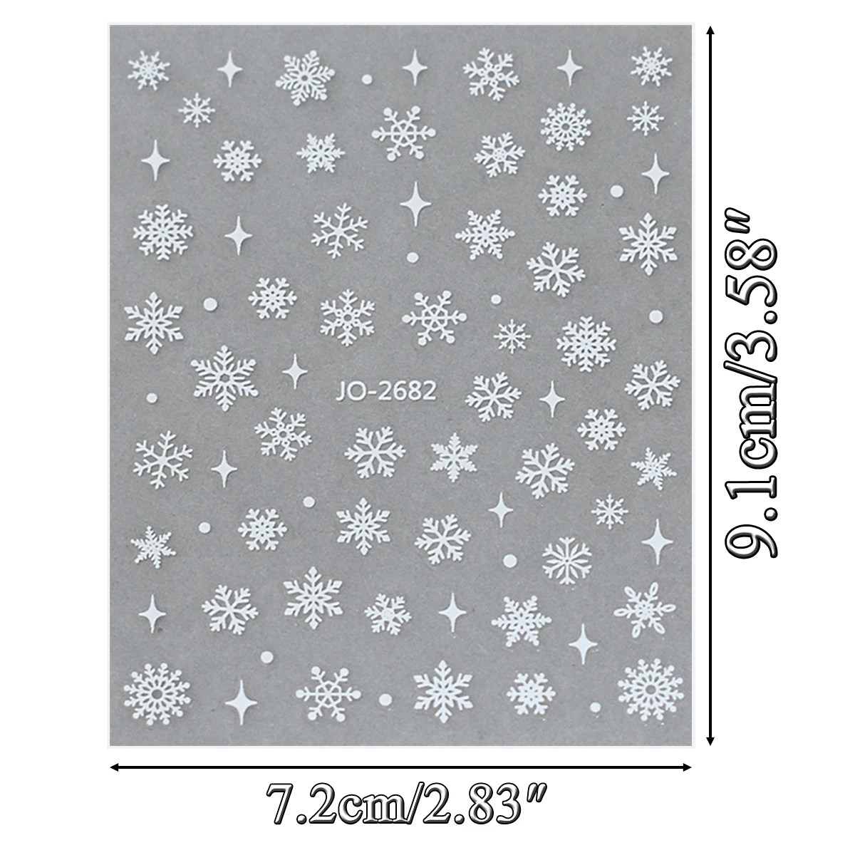 3/6/9 hojas de pegatinas 3D para decoración de uñas con copos de nieve, pegatinas láser plateadas y doradas para Navidad e invierno para mujeres, decoraciones para uñas DIY