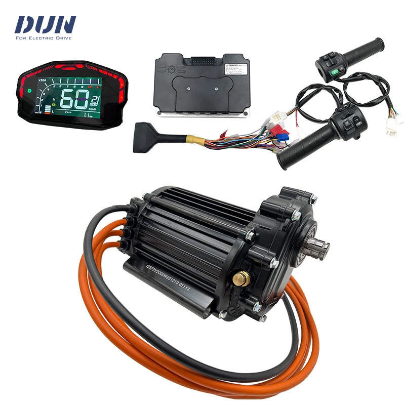 Light Moped QS120 V3 2KW PMSM Hall Motor with ND72340 Controller DKD Display T08 Throttle For Electric Vehicle