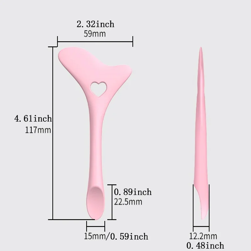 Maquillaje multifuncional, delineador de ojos, ayuda para pestañas, sombra de ojos, lápiz labial, herramientas de belleza de silicona para posicionamiento