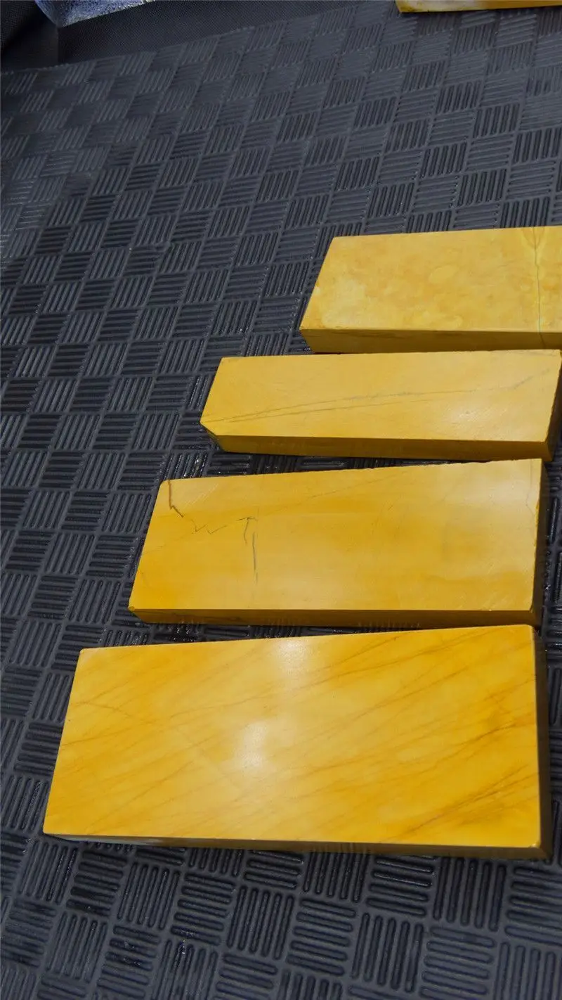 Natural Super Hard Yellow Whetstone Slab-10000 Grit Finishing Polishing Stone for Razor & Knife Sharpening (Requires Flattening)