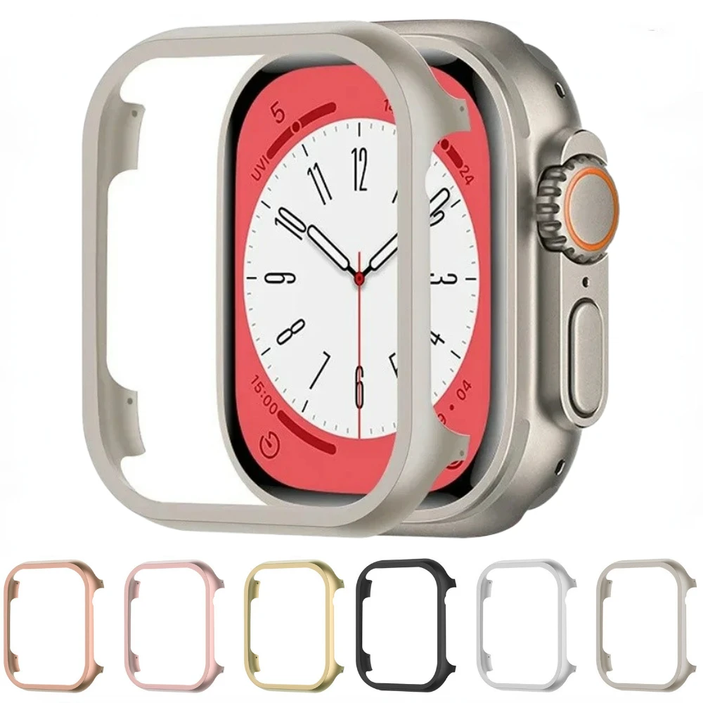 

Aluminum Alloy Bumper for Apple Watch 49mm 45mm 41mm 44mm 40mm 42mm 38mm Metal Case iWatch Ultra 9 8 7 6 5 3 SE Protective Cover