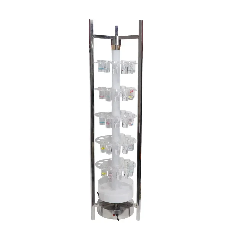 Bar cocktail rack, one-shot luminous rotating cup holder, ktv champagne, foreign wine, bullet cup holder, wine rack