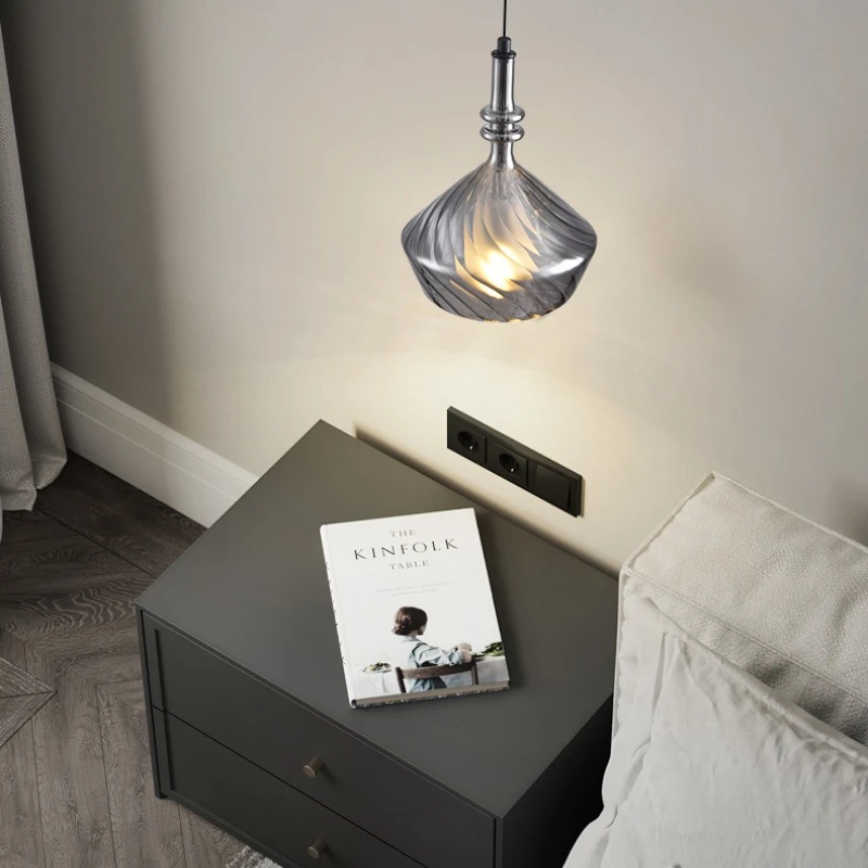 

SANDYHA современный скандинавский светодиодный стеклянный подвесной светильник, уникальный стильный домашний декор для столовой, гостиной, кухни, освещение