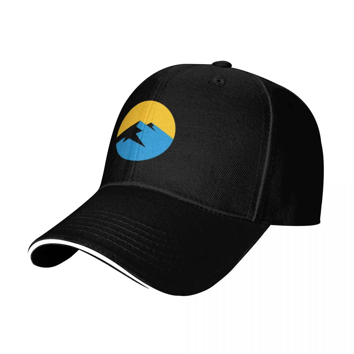 Mountain blue Baseball Cap Snapback Flat Bill Strapback Dad Hat Six Panel Structured Crown