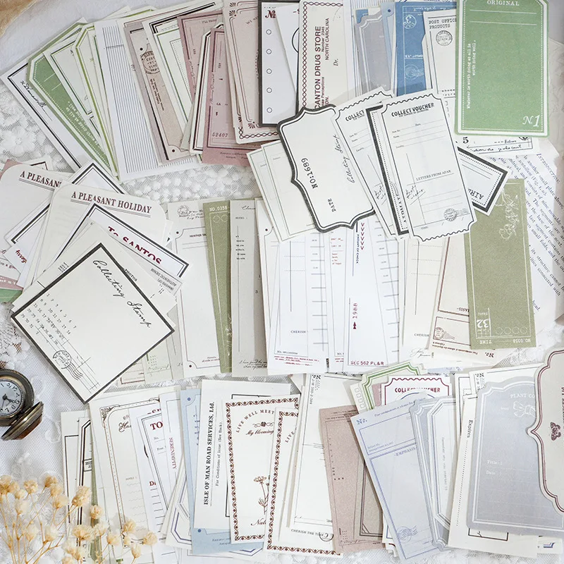 30pcs/lot Memo Pads Material Paper Embrace the summer Junk Journal Scrapbooking Cards Retro Background Decoration Paper