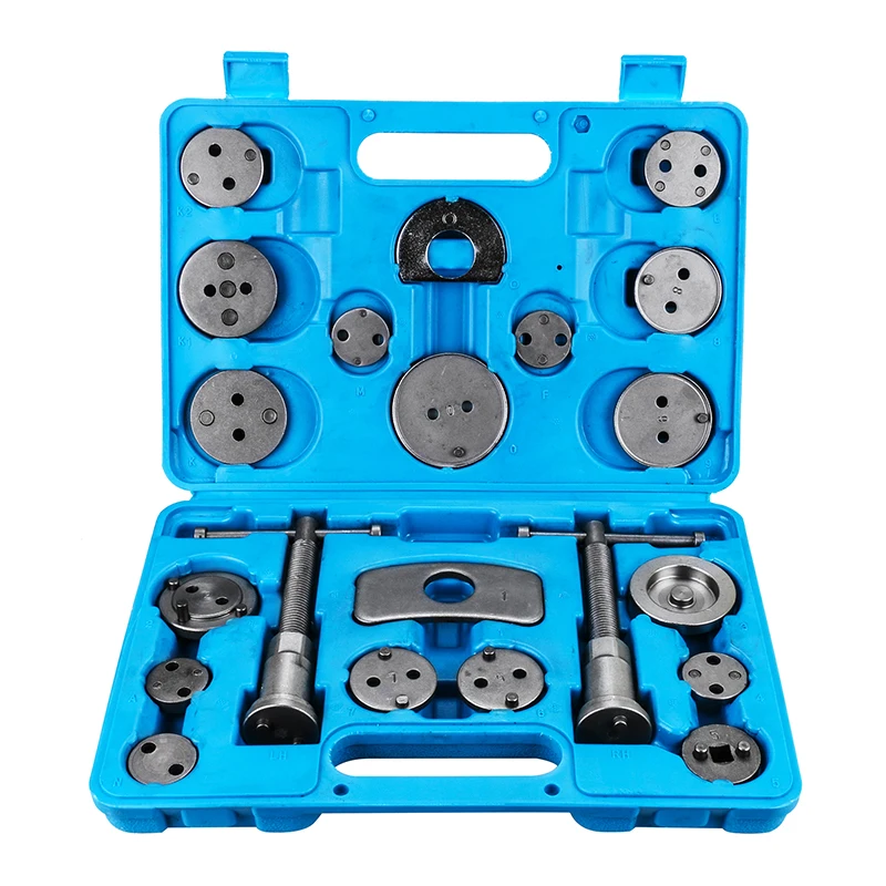 

21pcs Universal Auto Car Precision Disc Brake Caliper Wind Back Tool Kit Piston Compressor Wind Back Car Repair Tool Kit