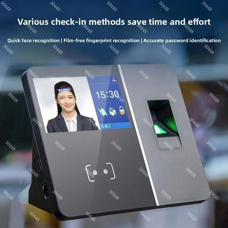 Bilingual Face and Fingerprint Attendance Machine Facial Recognition Time Clock for Overseas Hong Kong Macau and Taiwan