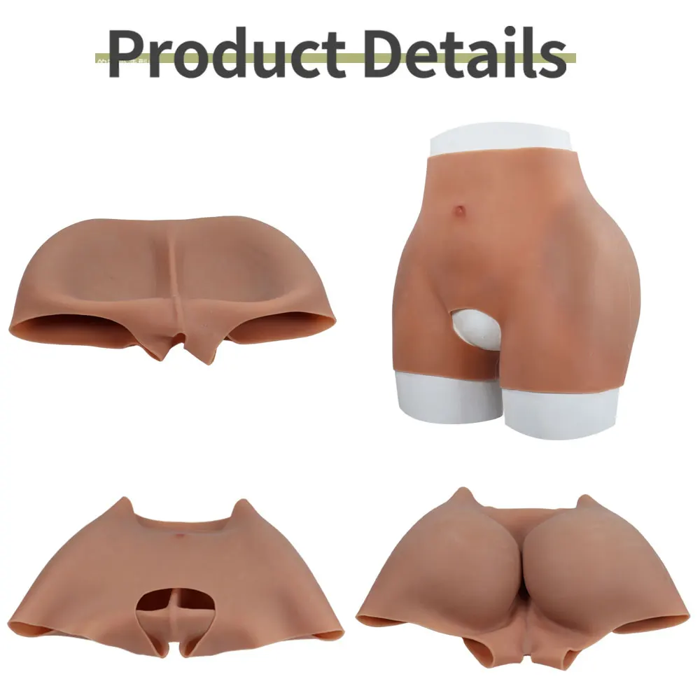 Silicone Sexy Fake Big Butts and Hips Shapewear Realistic Buttocks Enhancement Padded Panties for Woman Full Booty Cosplay