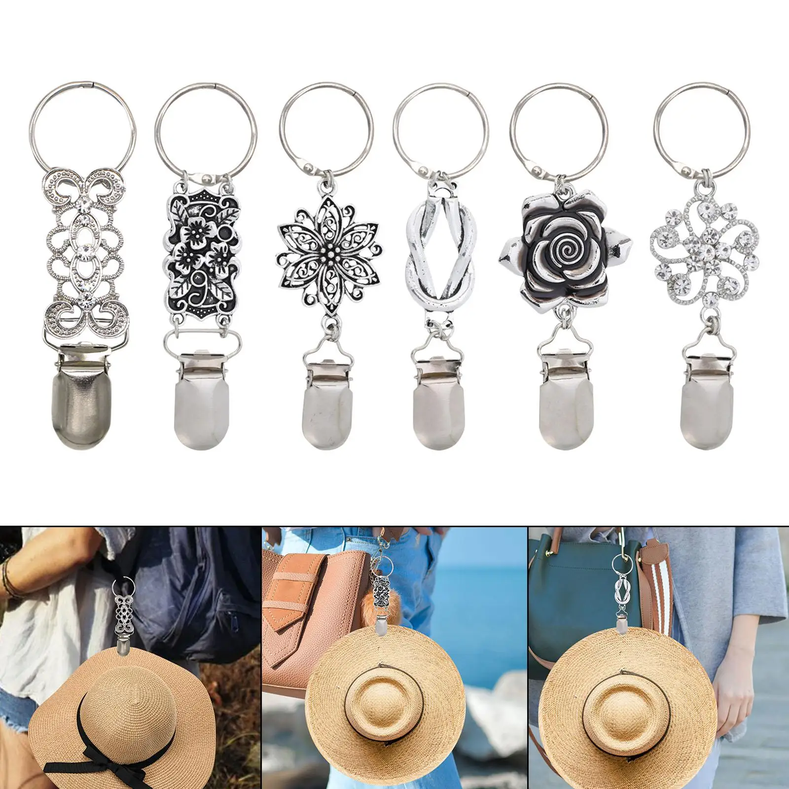 Hat Clip Outdoor Camping Hiking for Women Kids Adults Duckbill Clip