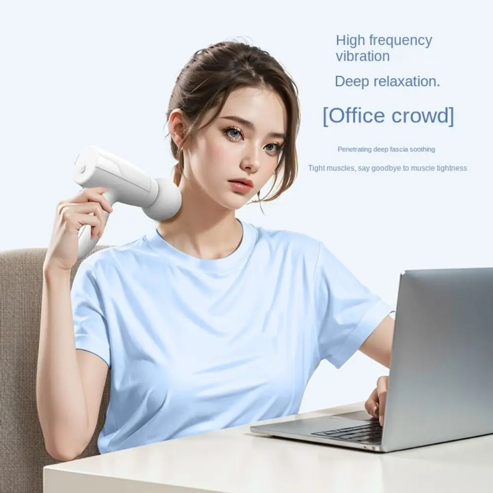 

Electric Deep Tissue Massager Handheld Mini Electric Fascia Massager Portable 3 Levels Adjustable Deep Tissue Massagegun