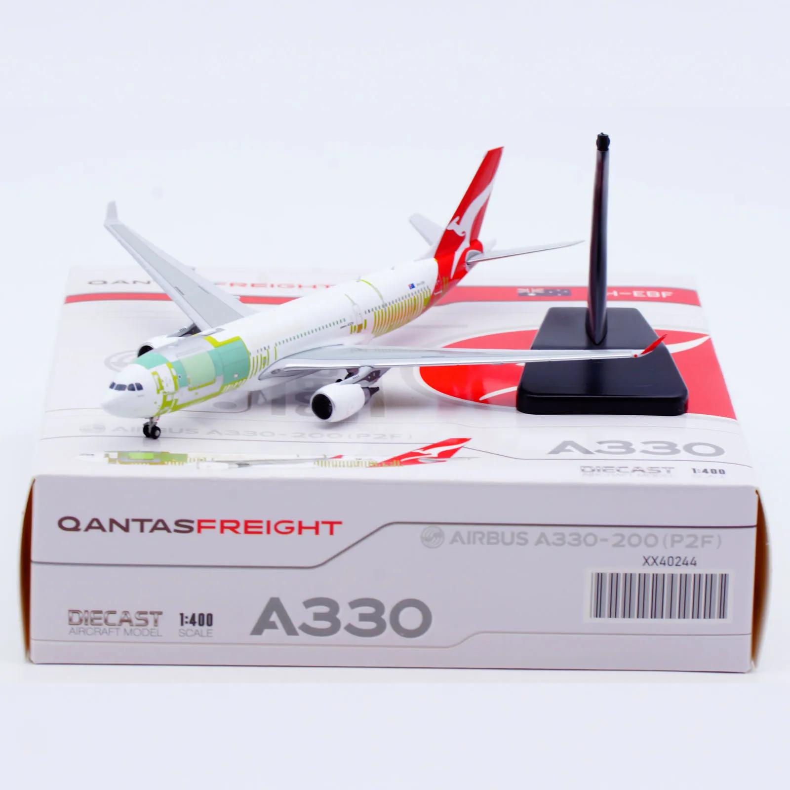 

XX40244 Коллекционный самолет из сплава в подарок JC Wings 1:400 Qantas Freight Airbus A330-200 Литая под давлением модель самолета VH-EBF с подставкой