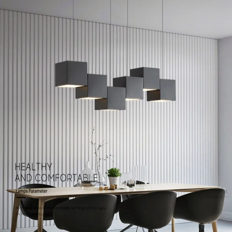 Minimalist Dining Room Pendant Lights Modern Bar Table Lights Office Pendant lamp Designer Creative Geometric Dining Room Lights