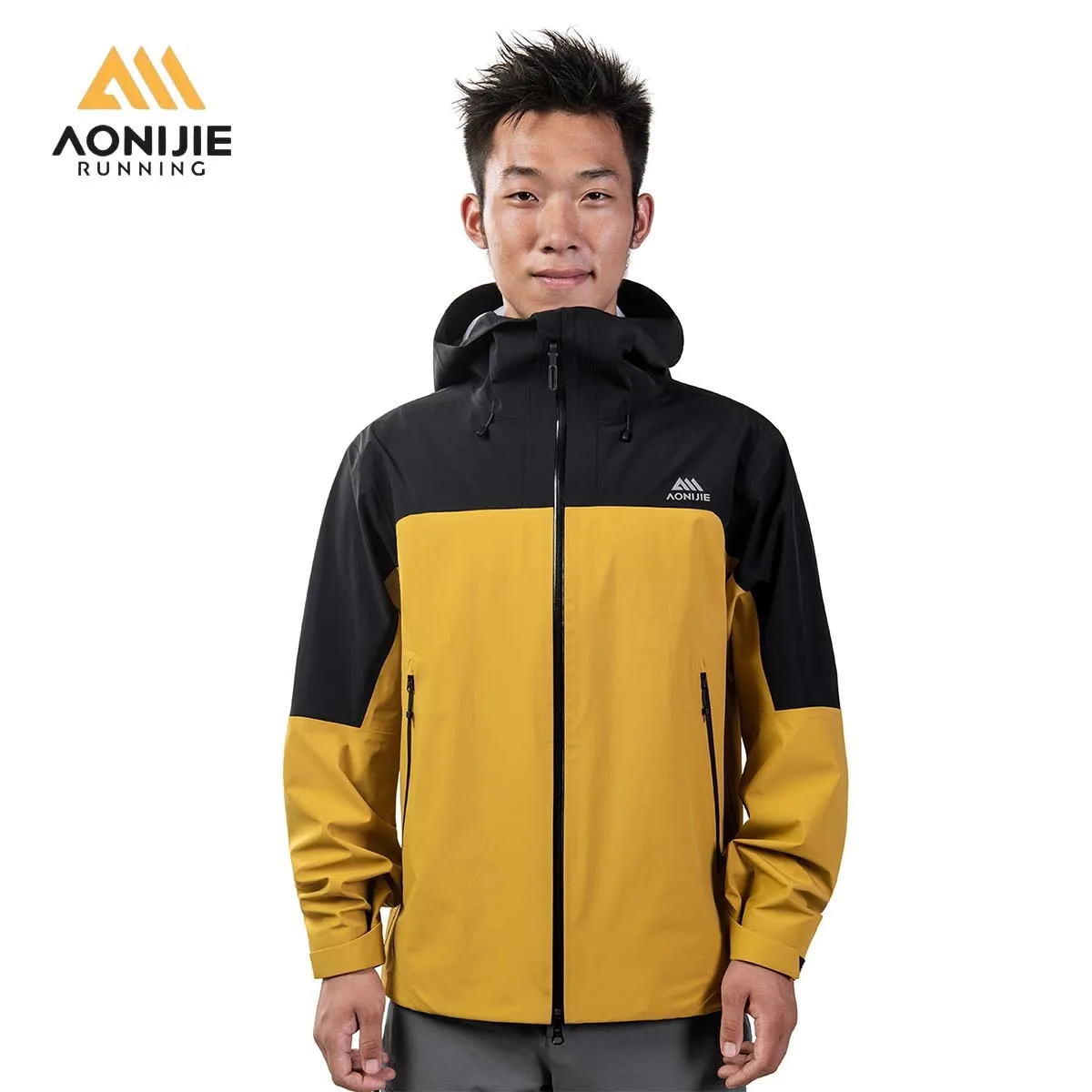 AONIJIE F5250 Trail Running Jacket Three-dimensional Hood Waterproof Wear-resistant Professional Protection for Hiking Marathon