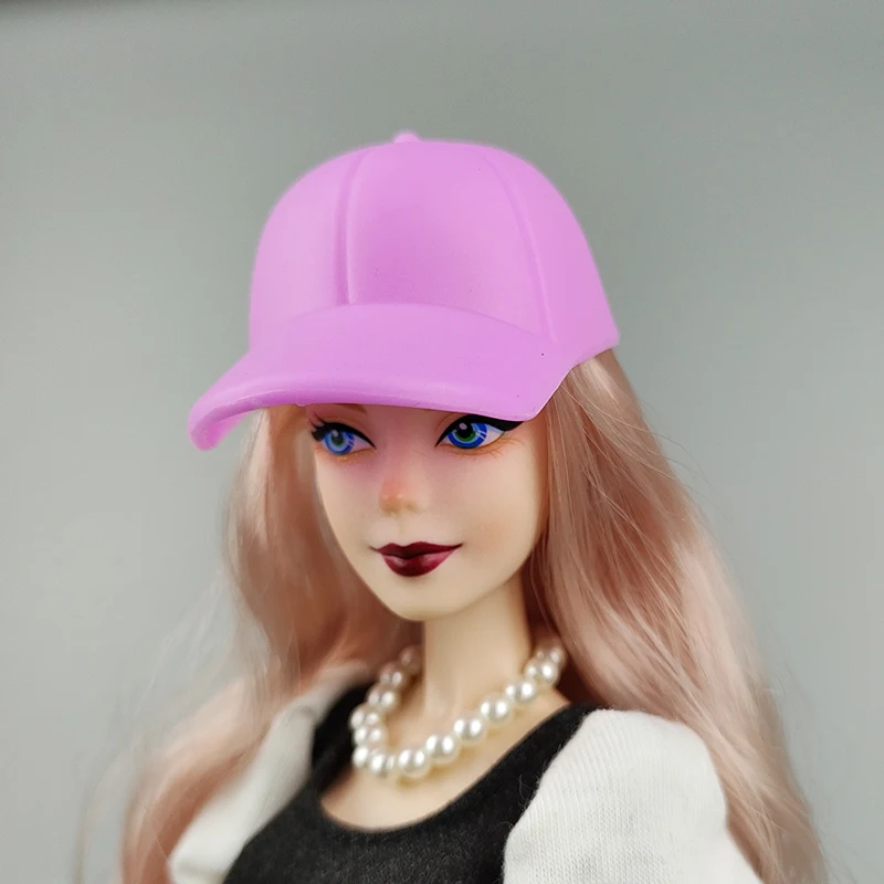 Plastic Hat Helmet 1/6 Miniature Doll Accessories Headwear Big Beach Hats for 11.5" Girl Doll 1:6 BJD Kids Toys view 3