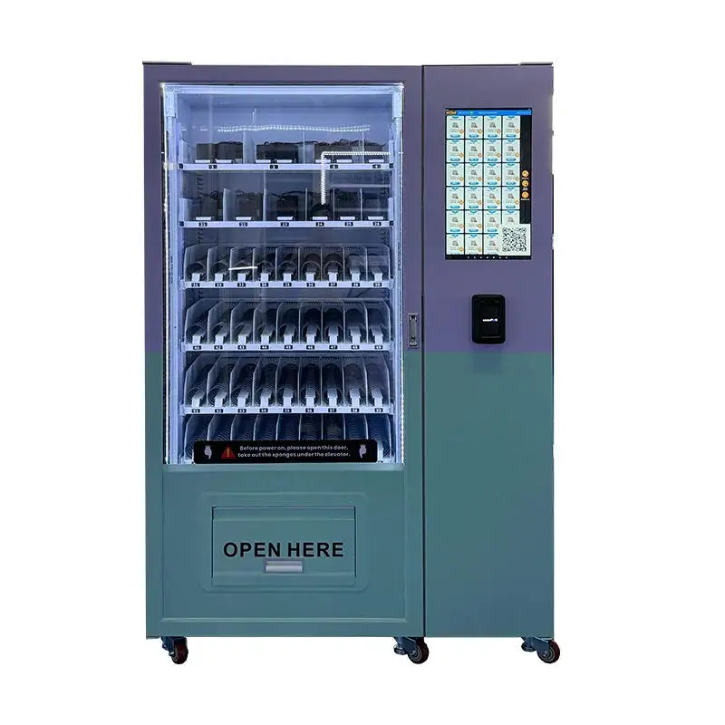 Automatic Vending Machine Snack Drink Dispenser Self Service Retail Kiosk Smart Commercial Beverage Food Vending Equipment