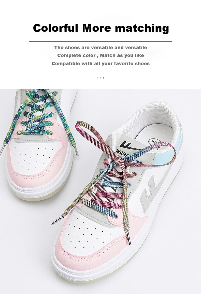 Elastische Schnürsenkel für Sneaker, flache Schnürsenkel, Freizeitschnürsenkel für den Außenbereich, schnelle und sichere Schnürsenkel für Kinder und Erwachsene, Unisex-Schnürsenkel, 1 Paar. – Detail 5