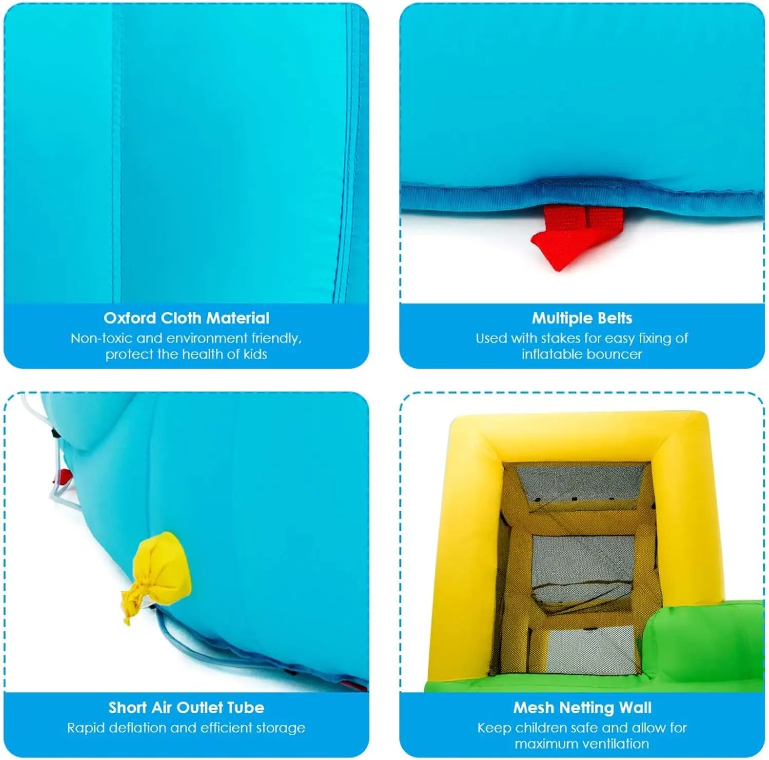 

Синий двойной горный надувной водный замок, интерактивная водная крепость для родителей и детей на открытом воздухе, распылитель воды, водяной пистолет, развлекательные средства