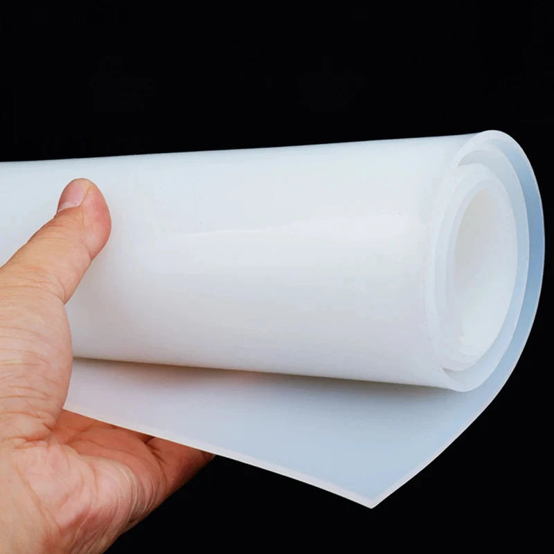 Translucent Silicone Rubber Sheet High Temp Resistance Food Grade Silica Gel Plate 50x50 100 200 300 400 500 600 800 1000 1500