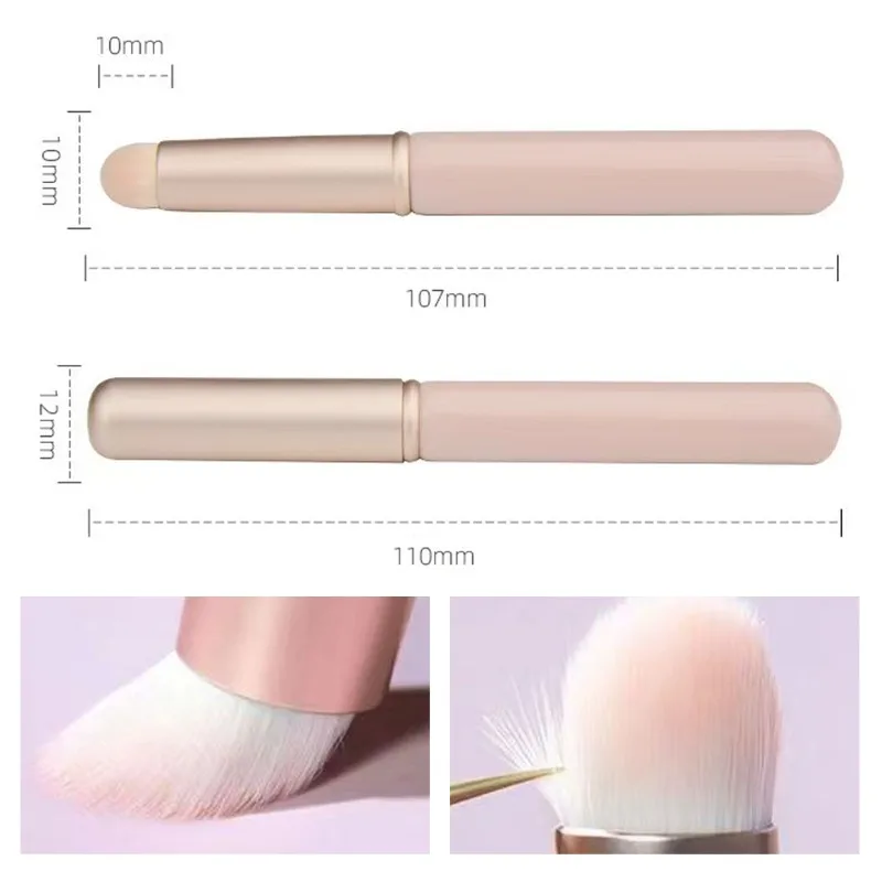 30Pcs Round Head Lip Brush Soft Lip Gloss Applicator Portable Lipstick Makeup Brushes Concealer Brush Makeup Tool For Women