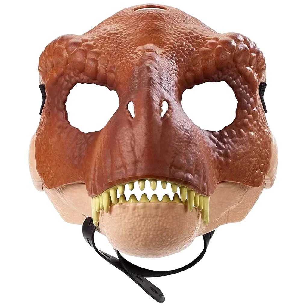 Realistische Dinosaurier Aussehen Tyranno saurus Rex Maske Halloween Cosplay Party breite Palette verwendet Beweglichkeit Kiefer Latex Dino Rex Masken