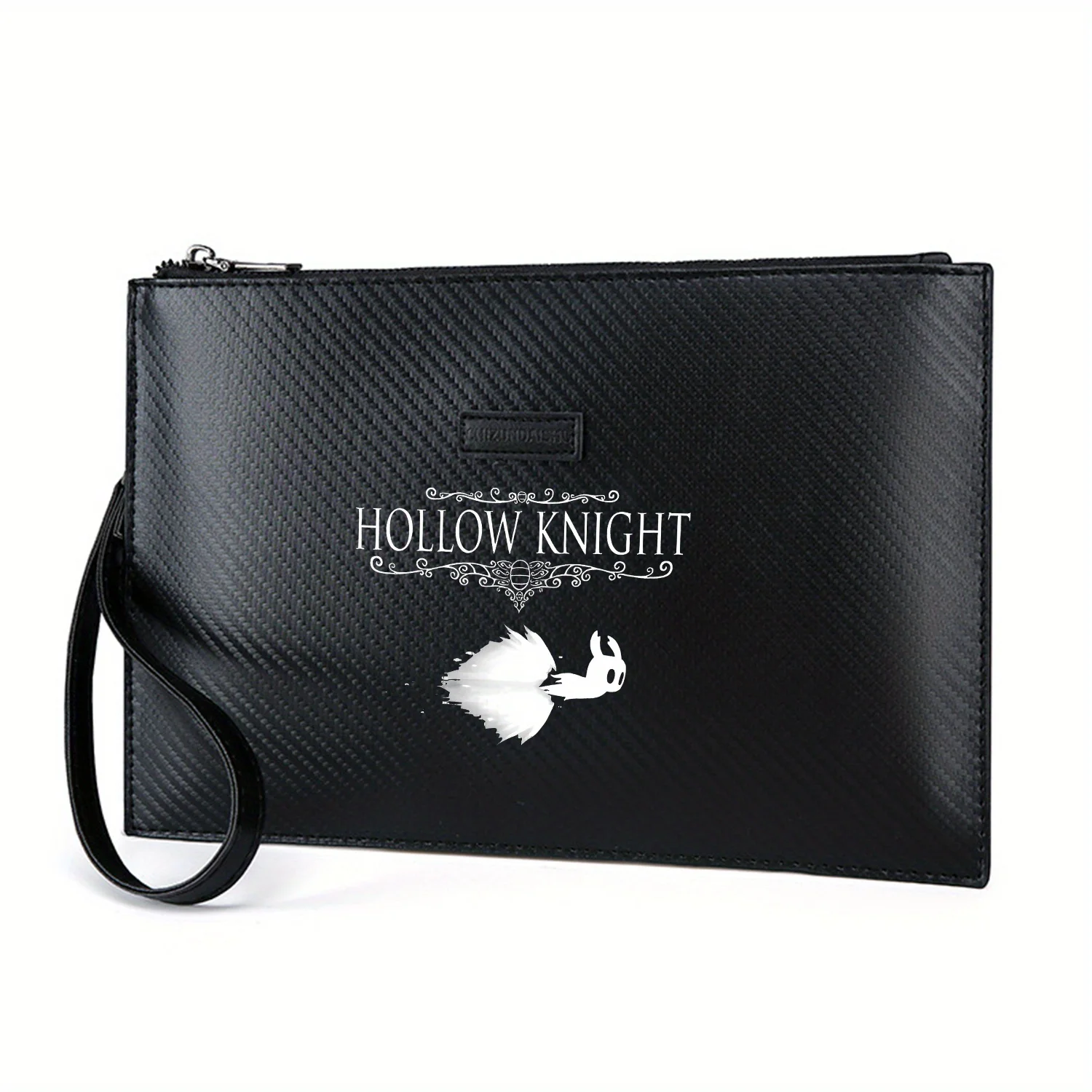 

Название и летучая сущность Hollow Knight. Элегантная мужская сумка из искусственной кожи с принтом. Модная и практичная для повседневной носки.
