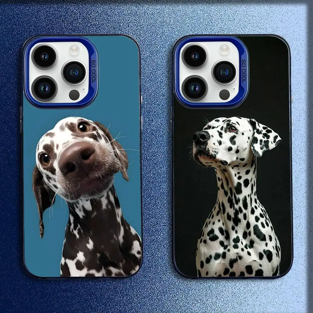 

Cute Dalmatian Phone Case For iPhone 17,16,15,14,13,12,11,Pro,Max,Plus,E,SE4,Air,Mini Blue IMD Box