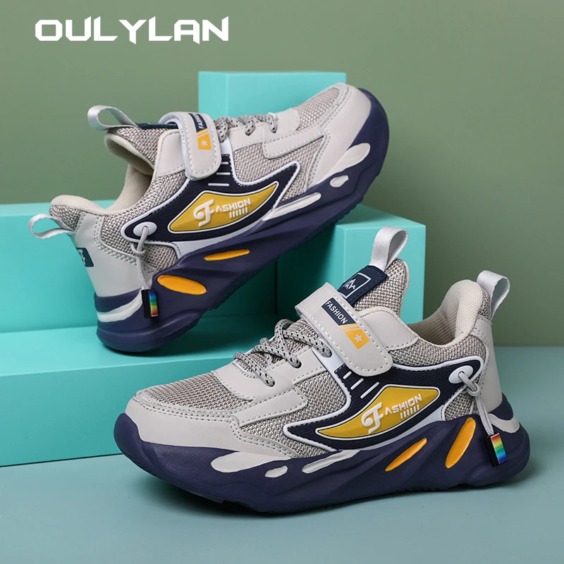 Net Children's Running Sneakers Breathable Lightweight Soft Non-slip Leisure Comfortable Walking Boys Girls Casual Shoes