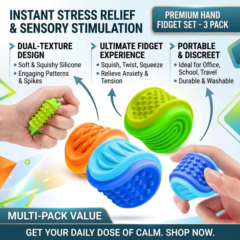 

Hot selling children's silicone sensory stone sensory ball texture soothing sensory toy, stress relieving and relaxing toy