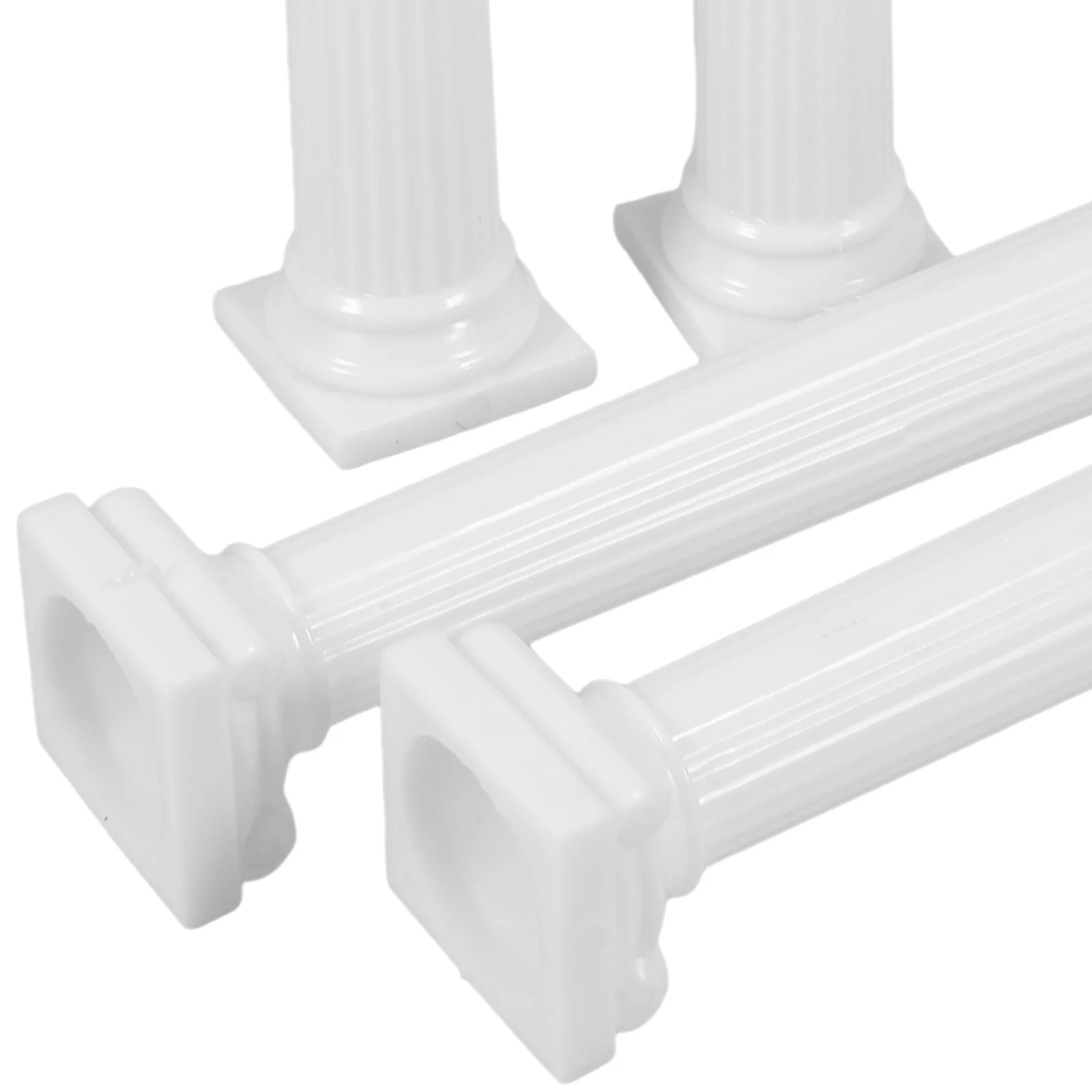 เสาคอลัมน์พลาสติกสำหรับวางเค้ก 12 ชิ้น สไตล์โรมัน สำหรับตกแต่งเค้กแต่งงานแบบวินเทจ หลายชั้น