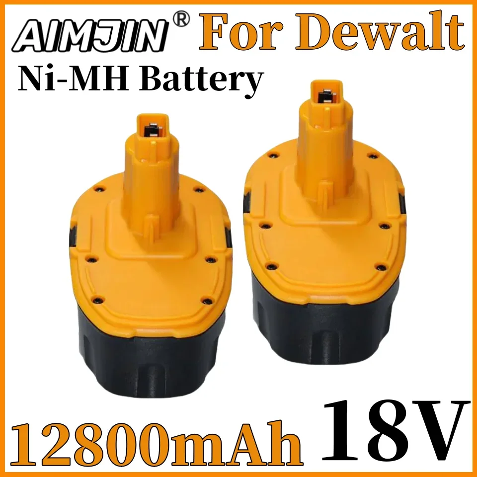 2024 New 18V 12800mAh Ni-MH Power Tool for Dewalt DC9096 DE9039 DE9095 DW9098 DE9503 DW9096 Replacement Battery