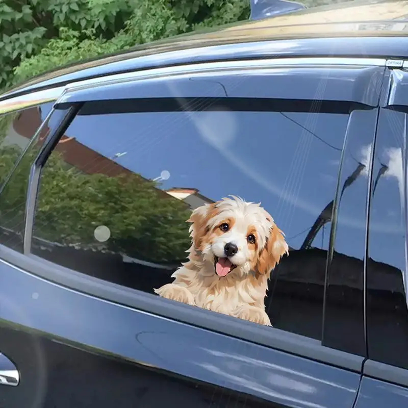 Dog Sticker For Car Back Window Car Rear Window Decal Not Easily Faded Waterproof Laptop Door Side Window Trucks Dog Stickers