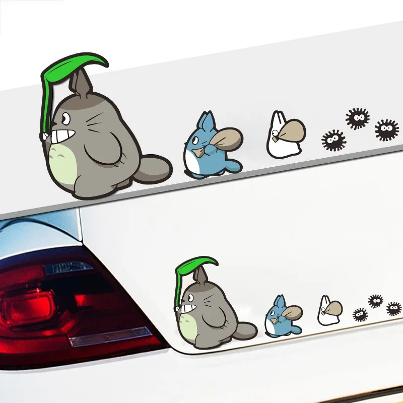 My Neighbor Totoro Electric Scooter Stickers Windshield Decals Scratch Cover Stickers Waterproof Decorative Vinyl Car Stickers