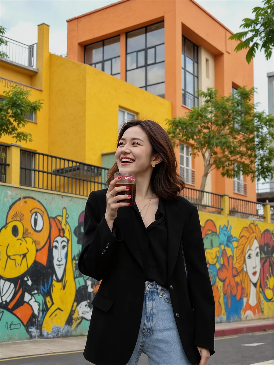 

Черно-белые карманные мужские ворота, деловые ворота, роза, быстросохнущий подол, украшение, застежка на талии, двойная пузырьковая застежка, университетская половина