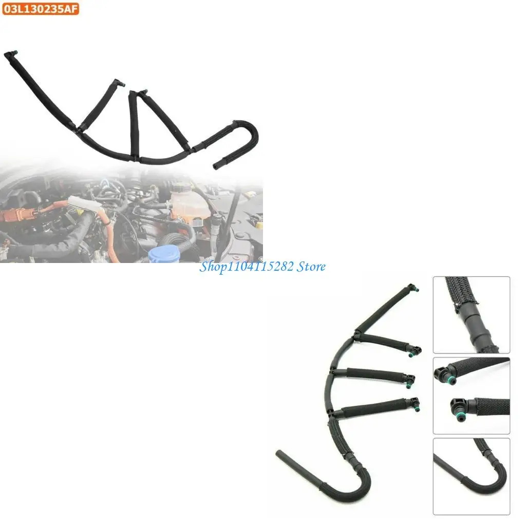 

Overflow Hose Replacement Return Line Hose 03L130235AF 03L130235P Leak Line Auto Accessories Easy Installation