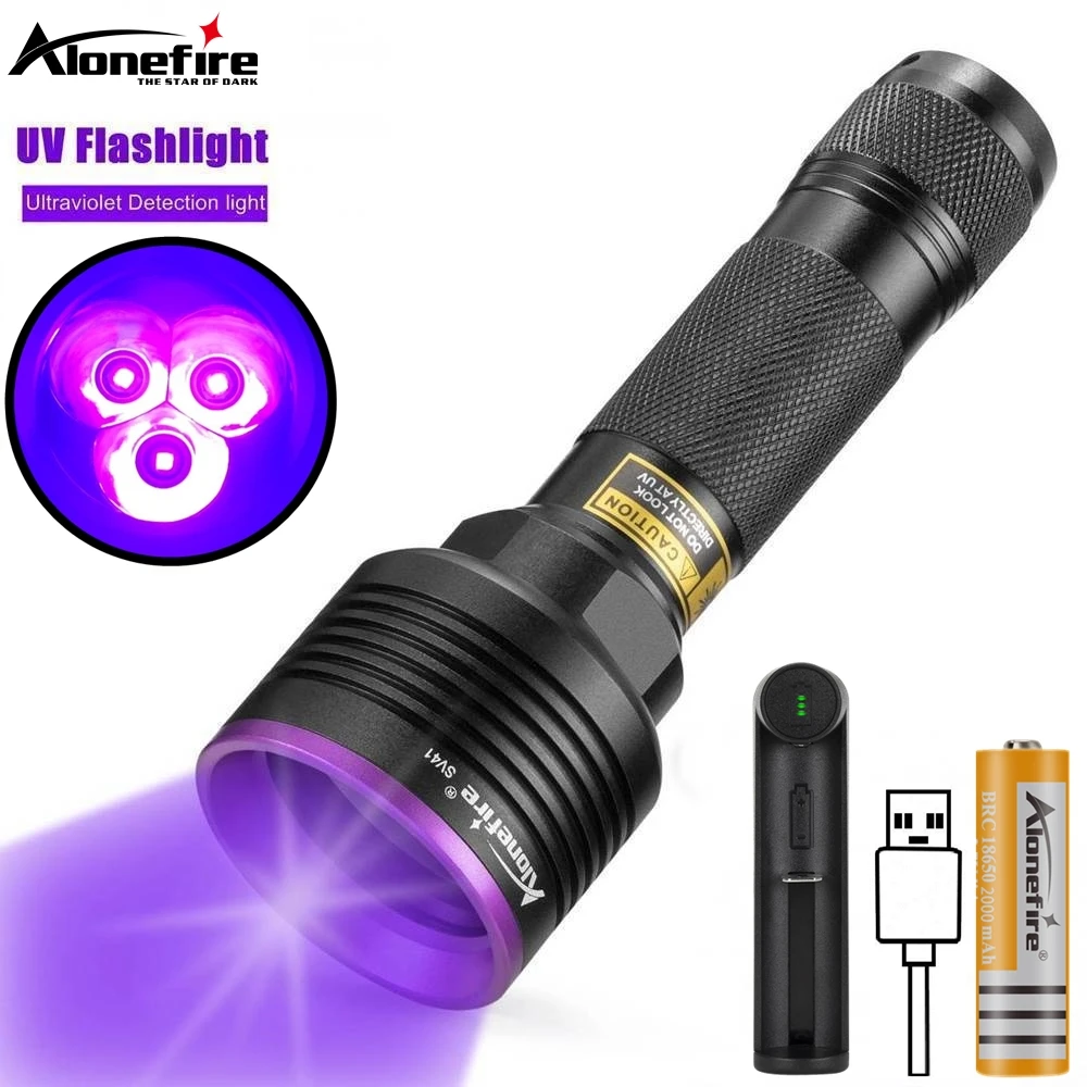 Linterna UV LED 365 nm ultravioleta para detección de tinta invisible - imagen 5