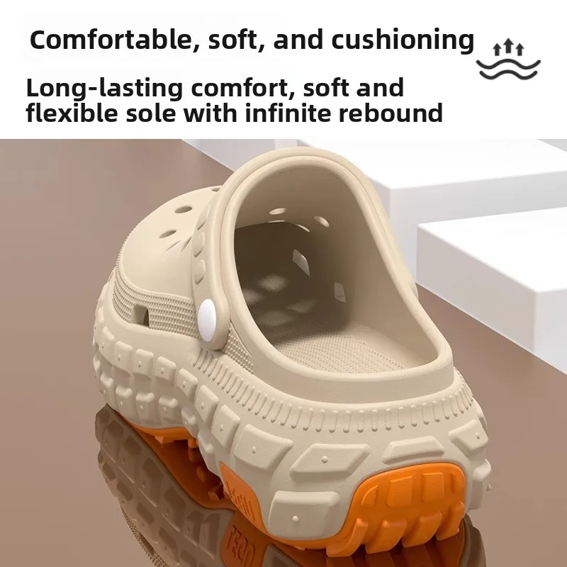 

Мужская летняя уличная одежда Thi Bot, противоскользящие тапочки с дезодорантом на голову, водонепроницаемые пляжные сандалии, спортивные тапочки из ЭВА