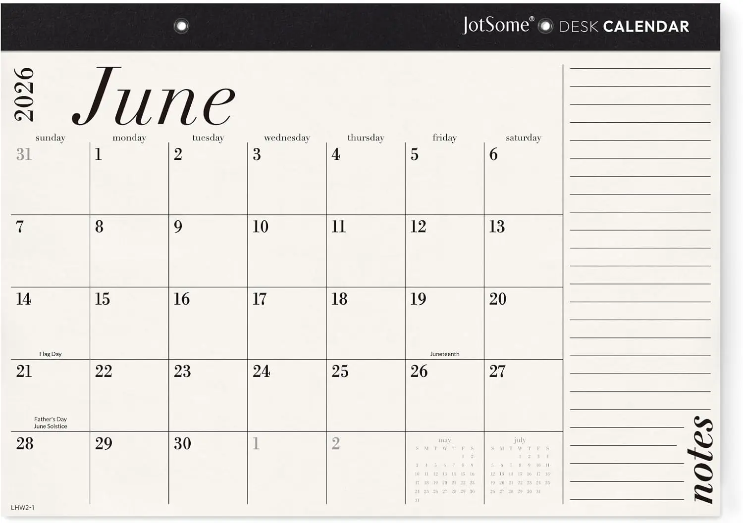 

Настольный календарь 2026-2027, блокнот 17x12 дюймов с большими ячейками для дат, для дома и офиса, минималистичный дизайн