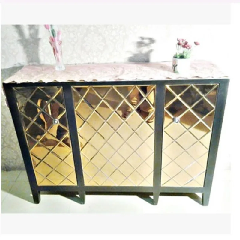 Home Mirror furniture, dining side cabinet, European shoe , display cabinet, storage cabinet