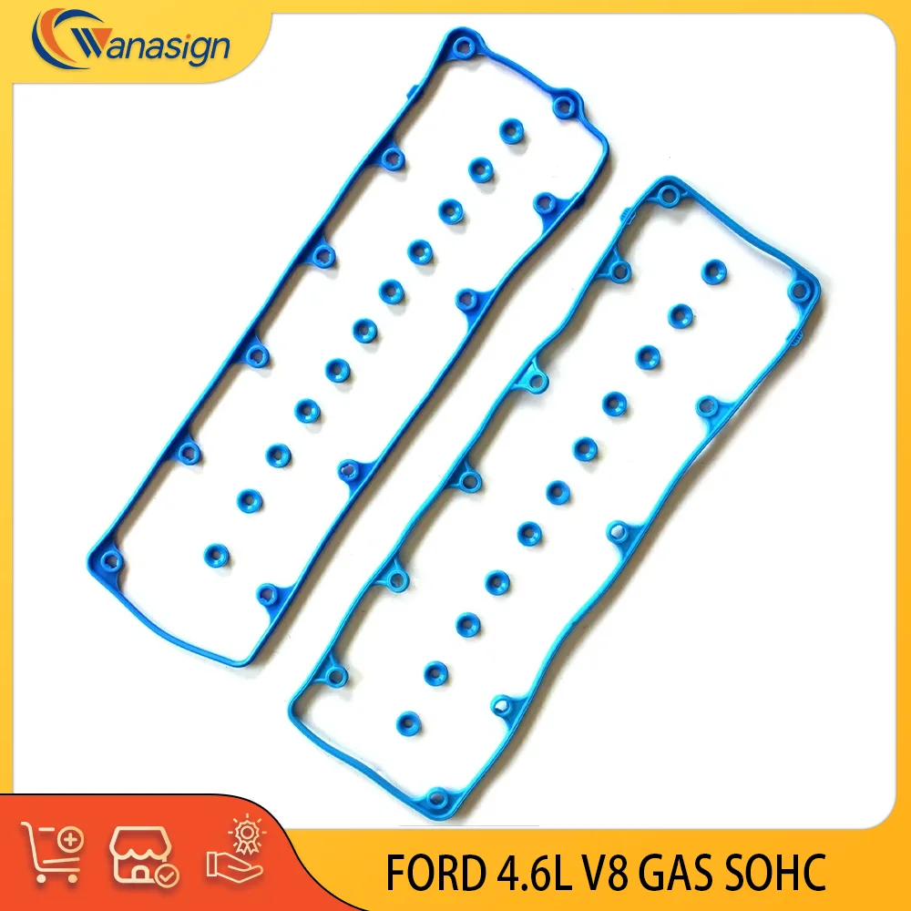 AUTO ENGINE PARTS Valve Cover Gaskets Set For FORD EXPLORER F-150 CROWN VICTORIA E BUS VAN E-150 E-250 4.6L V8 GAS 1996-2024