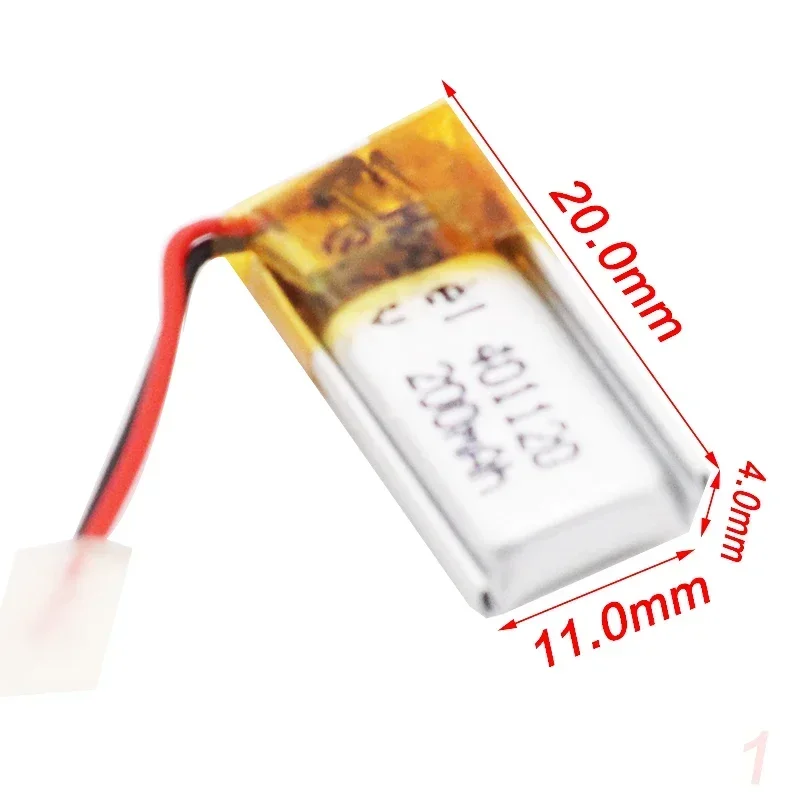 Best Rechargeable Battery 3.7V MP3 MP4 GPS 401120 401120 Polymer Lithium Batteries For Bluetooth Headsets Speakers 200MAH