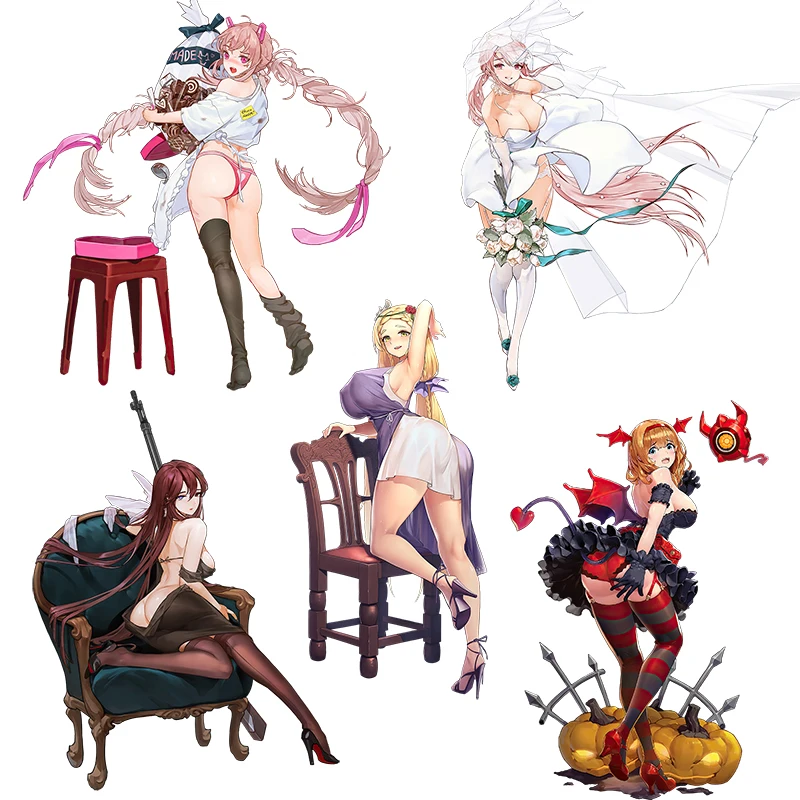 CE29 Last Origin Sexy Girls Hot Anime Sticker Waterproof Car Sticker Computer Wall Concealer Decal Self Pasting