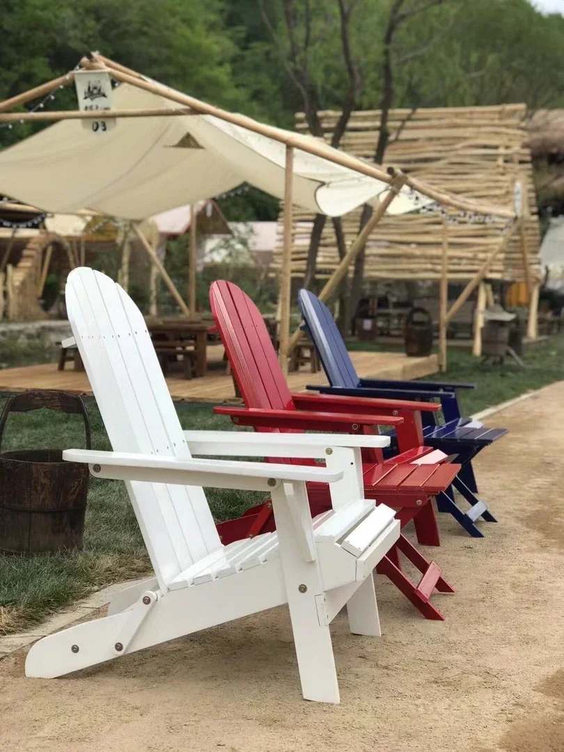 Foreign trade export solid wood folding leisure chair recliner outdoor leisure beach balcony garden European and American style
