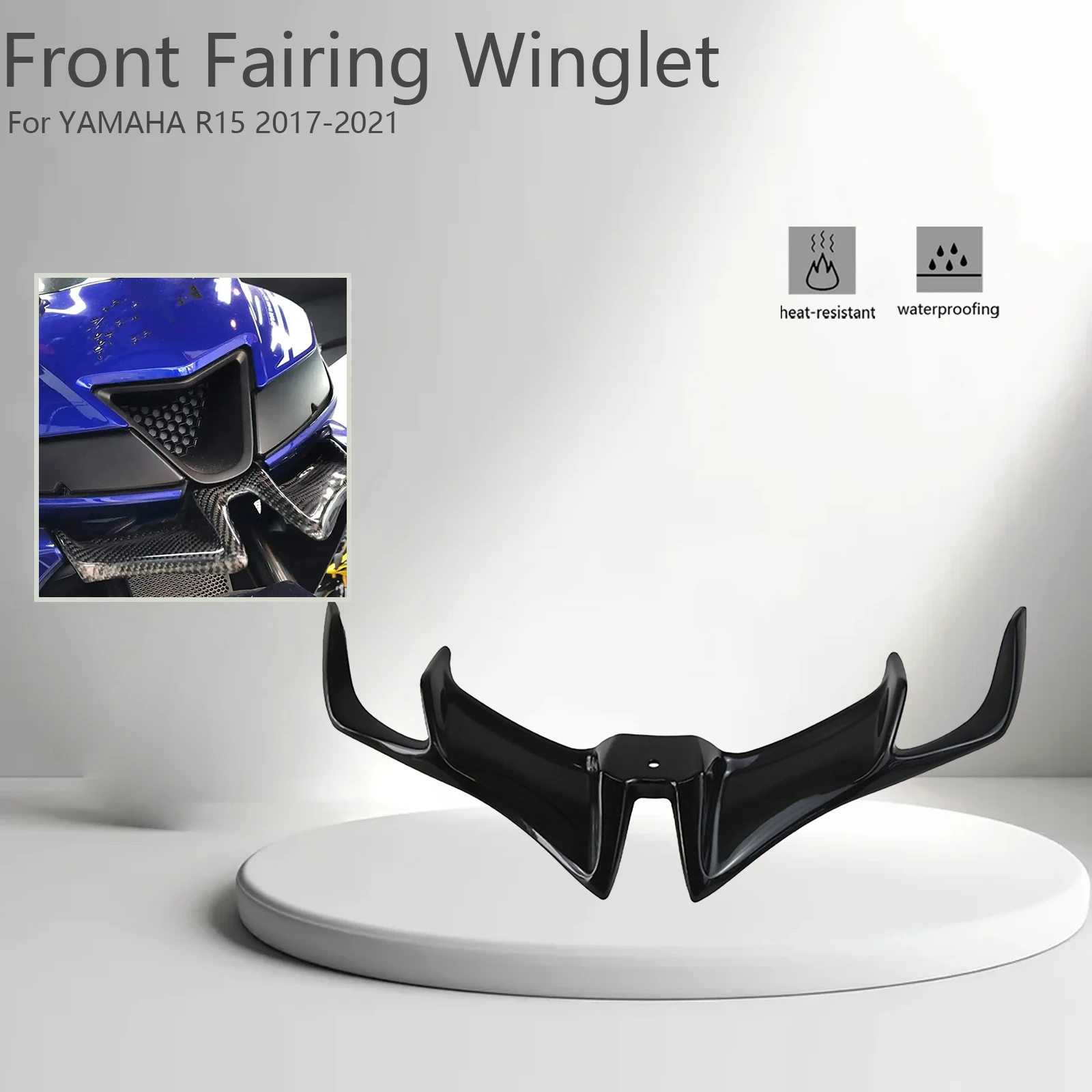 

For YAMAHA R15 V3 2017 2018 2019 2020 2021 Motorcycle Front Fairing Winglets Aerodynamic Wing Shell Protection Guards Accessorie