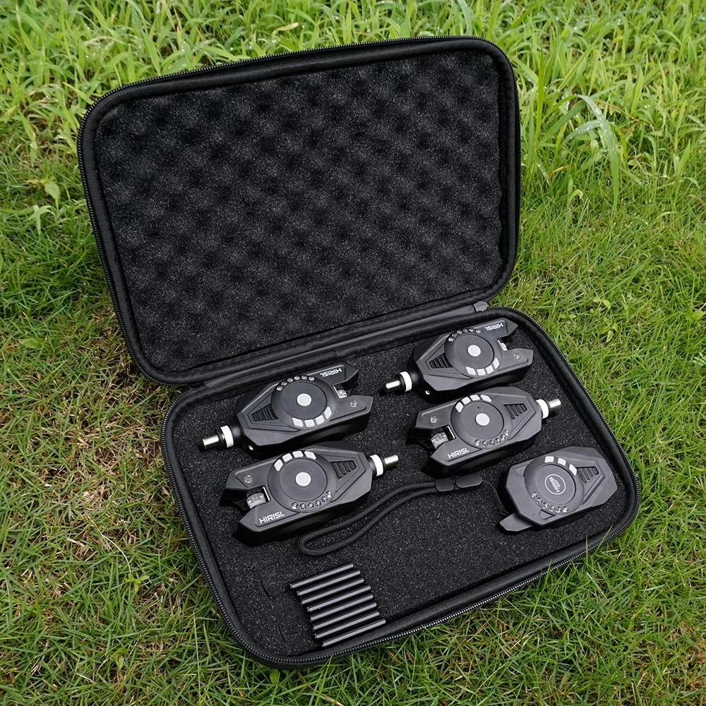 Hirisi Kabelloses Karpfenangel-Bissalarmsystem, Wasserdichter LED-Bissmelder mit Einstellbarer Lautstärke und Empfindlichkeit SD11 – Detail 10