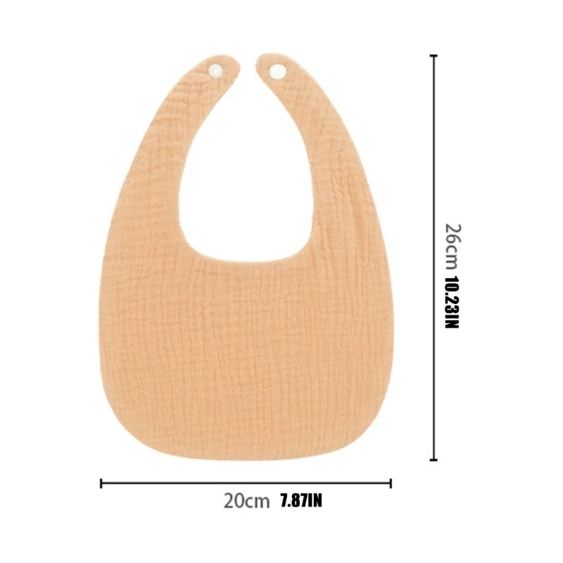 J15U Babador macio para bebês recém-nascidos algodão babando avental babadores alimentação