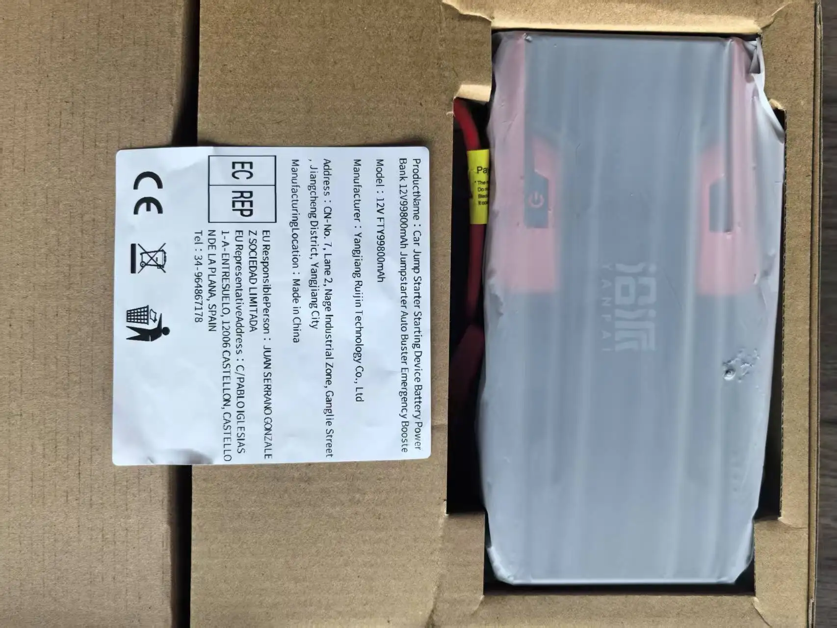 

Car Jump Starter Starting Device Battery Power Bank 12V99800mAh Jumpstarter Auto Buster Emergency Booster Car Charger Jump Start