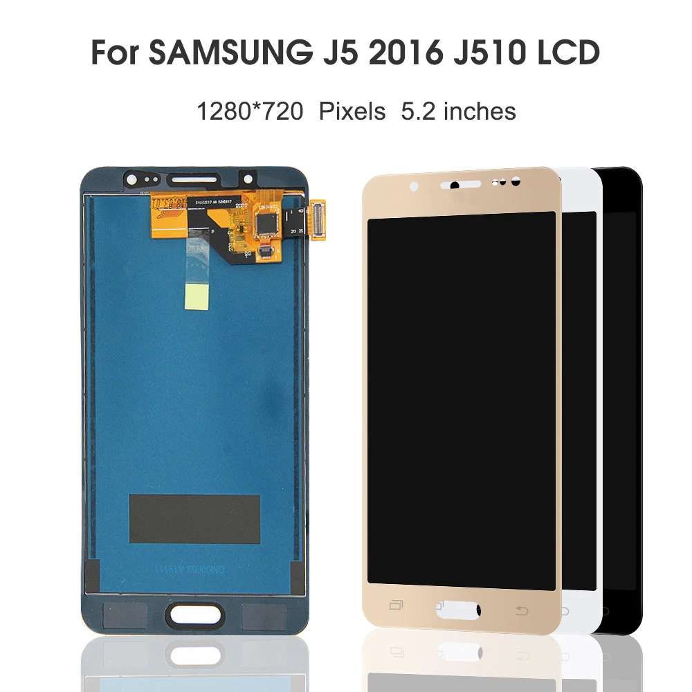 Display Screen for Samsung Galaxy J5 2016 J510 Lcd Display Touch Screen Digitizer Replacement for Samsung J510 J510F J510FN