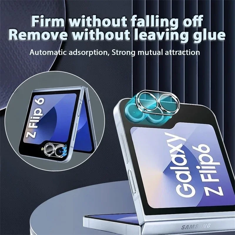 1–3 Stück 3D-Kameraobjektiv, HD-Klarglas, für Samsung Galaxy Z Flip Fold 7, 6, 5, 4, 3, Objektiv, 9H, gehärtetes Glas, Displayschutzfolie, vollständige Abdeckung